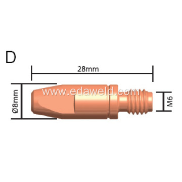 Binzel M8x30 36KD Contact Tip